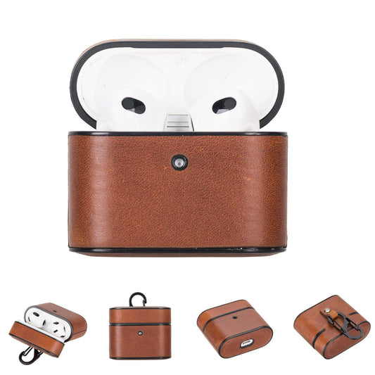 Luxe Voyage Leather AirPods Case – Designed for Apple AirPods 3